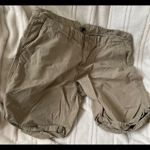 Khaki shorts worn once. Nice winter or summer hiking shorts.